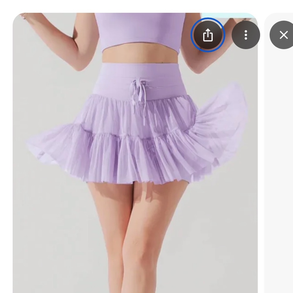 POPFLEX Lilac Pirouette Skort